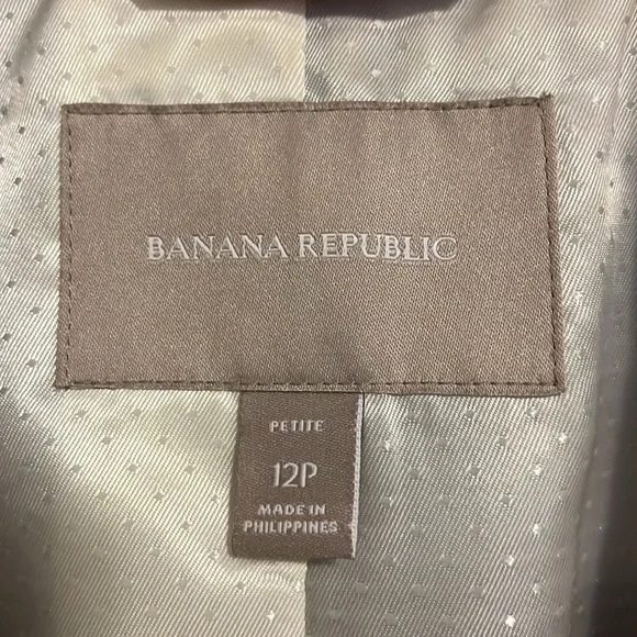 Banana Republic | 12P | like new condition | gray blazer - Picture 2 of 13